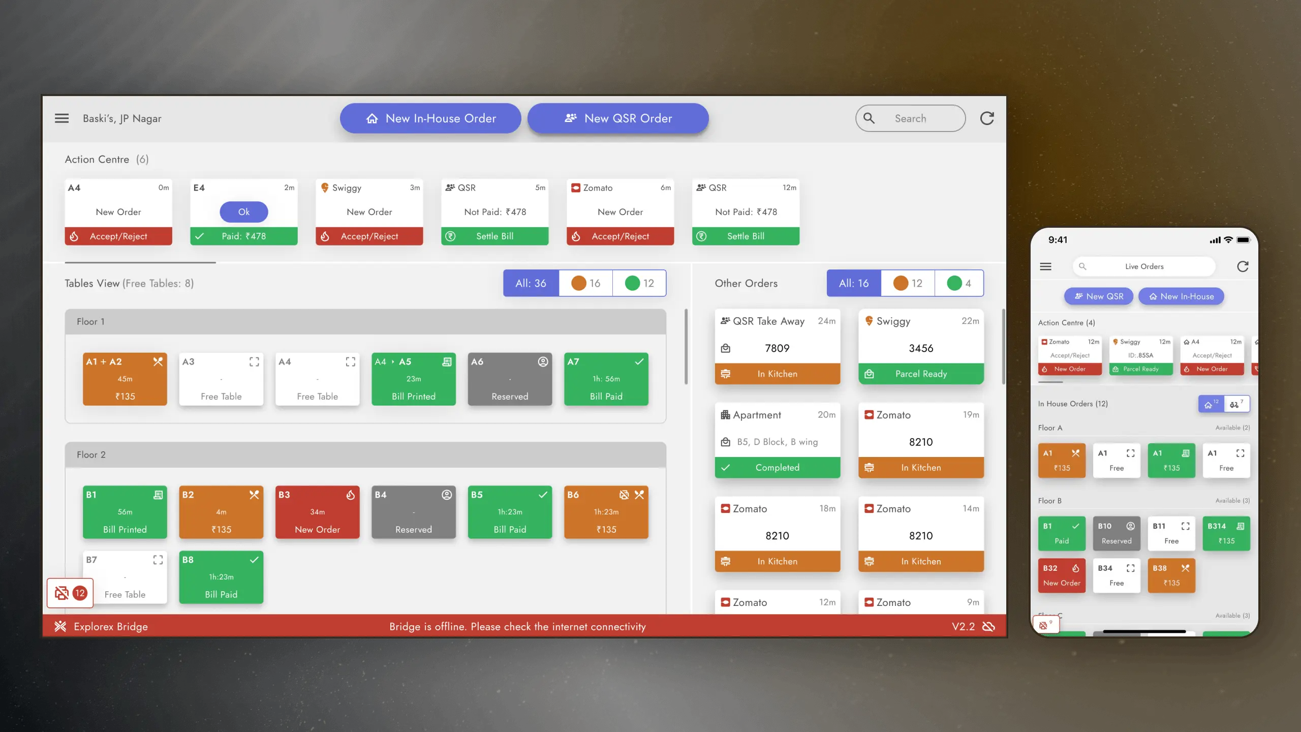 Bridge & MPOS Dashboard