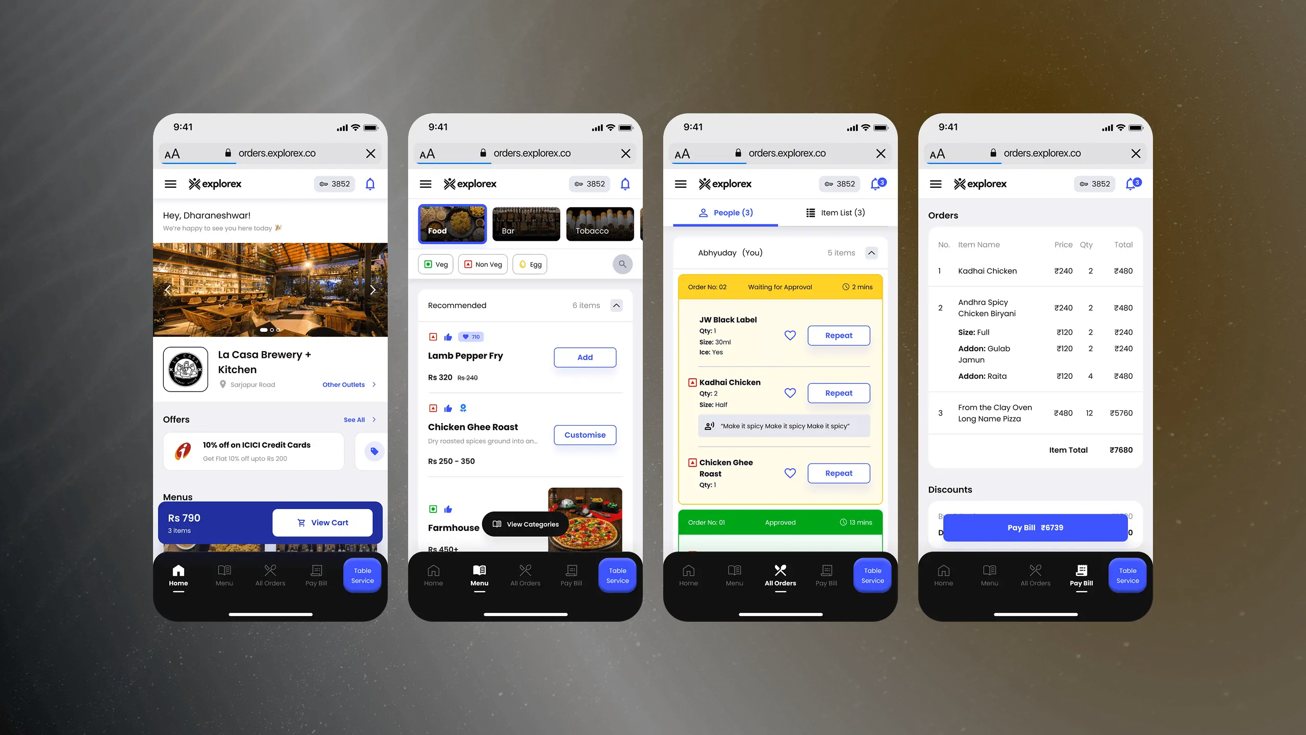 QR Digital Dine-in
