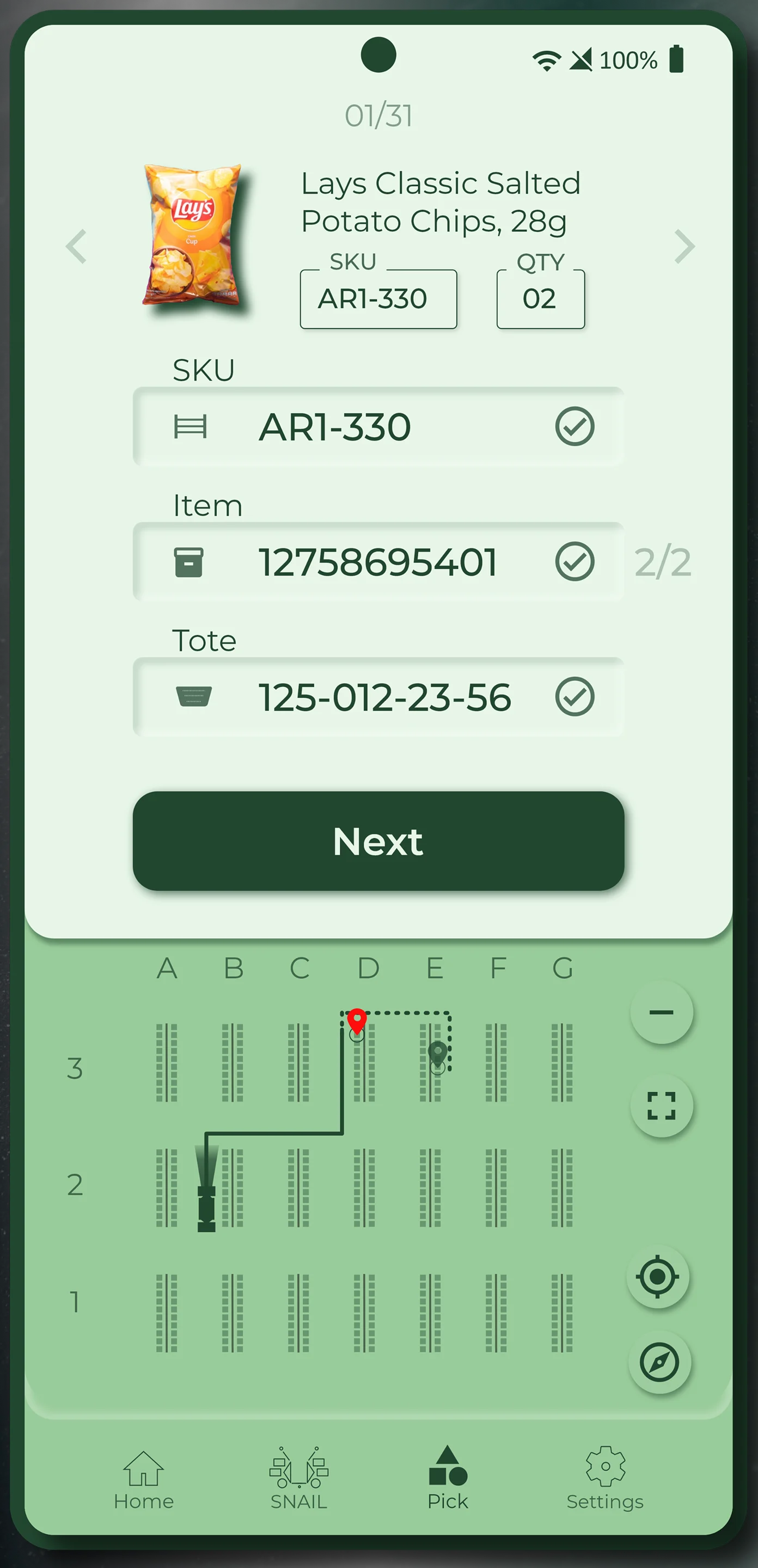 SNAIL Picker Application Concept Interface Thumbnail