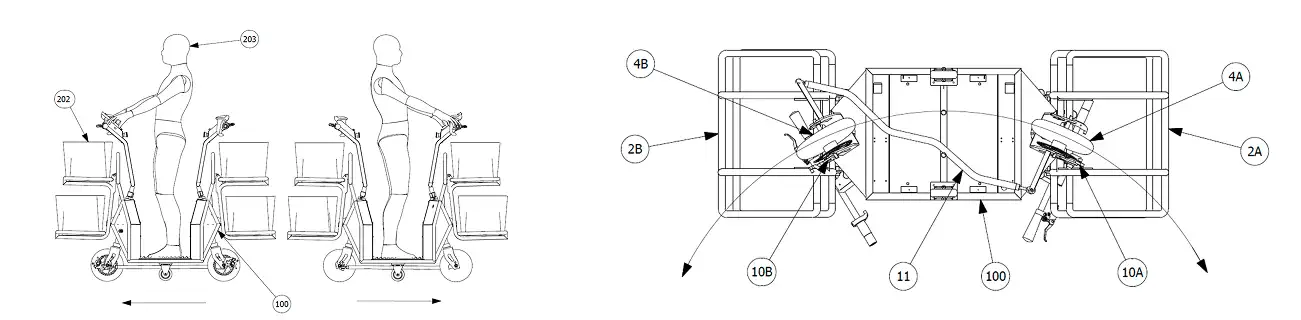 Snail chassis & Bi-directional interlinked steering mechanism