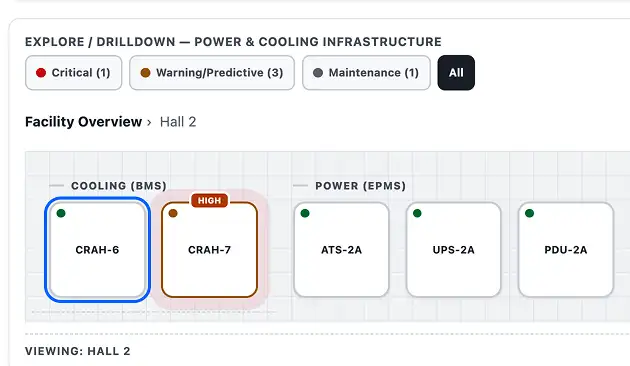Contextual detail view of the xScale 360 interface