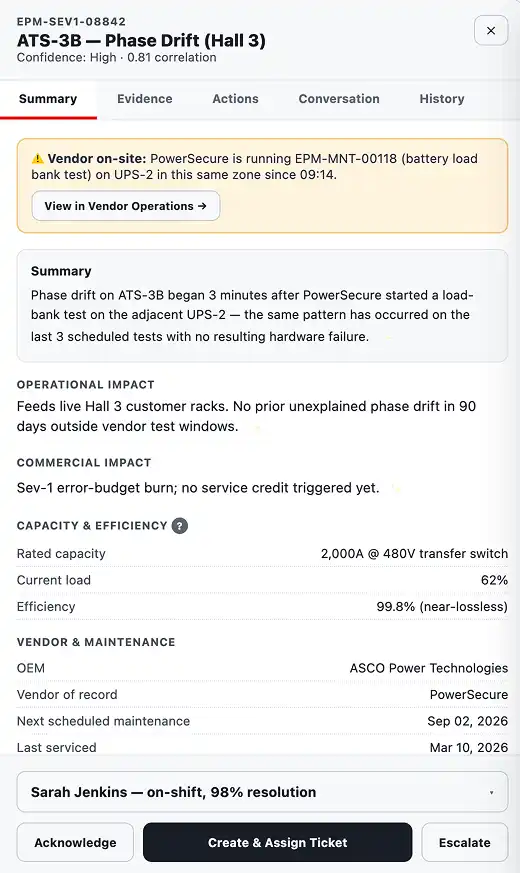 Detect screen of the xScale 360 workflow